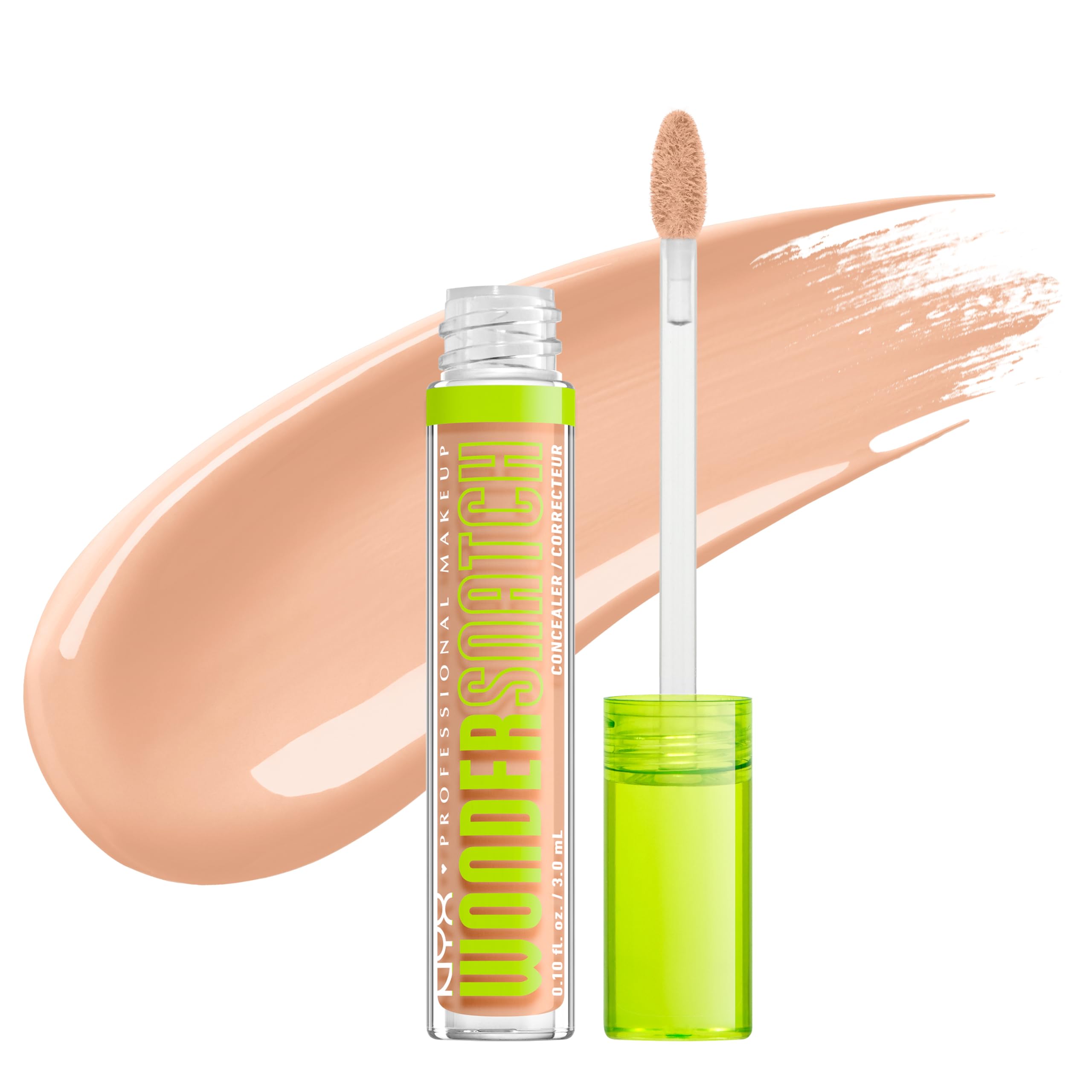 NYX Professional Makeup Wonder Snatch 4 in 1 Concealer, Liquid Concealer, Highlighter, Contour & Sculptor, Up to 24h Hydration Full Coverage, Waterproof Wear, Shade: 3 ml