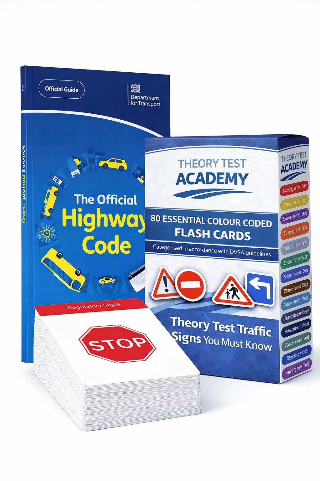 Highway Code 2025 UK – Kit Teorico Con Libro E 128 Flashcard Sui Segnali Stradali, Regalo Per Neopatentati
