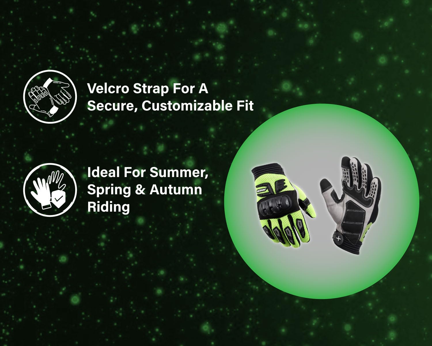 Axor Airstream Riding Black Neon Green M Detail View