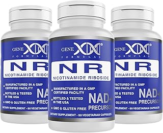 Genex Formulas NR Nicotinamide Riboside 300mg (3 Pack) NAD+ Precursor for Healthy Aging - GMP-Certified, Non-GMO, Gluten-Free, Vegetarian