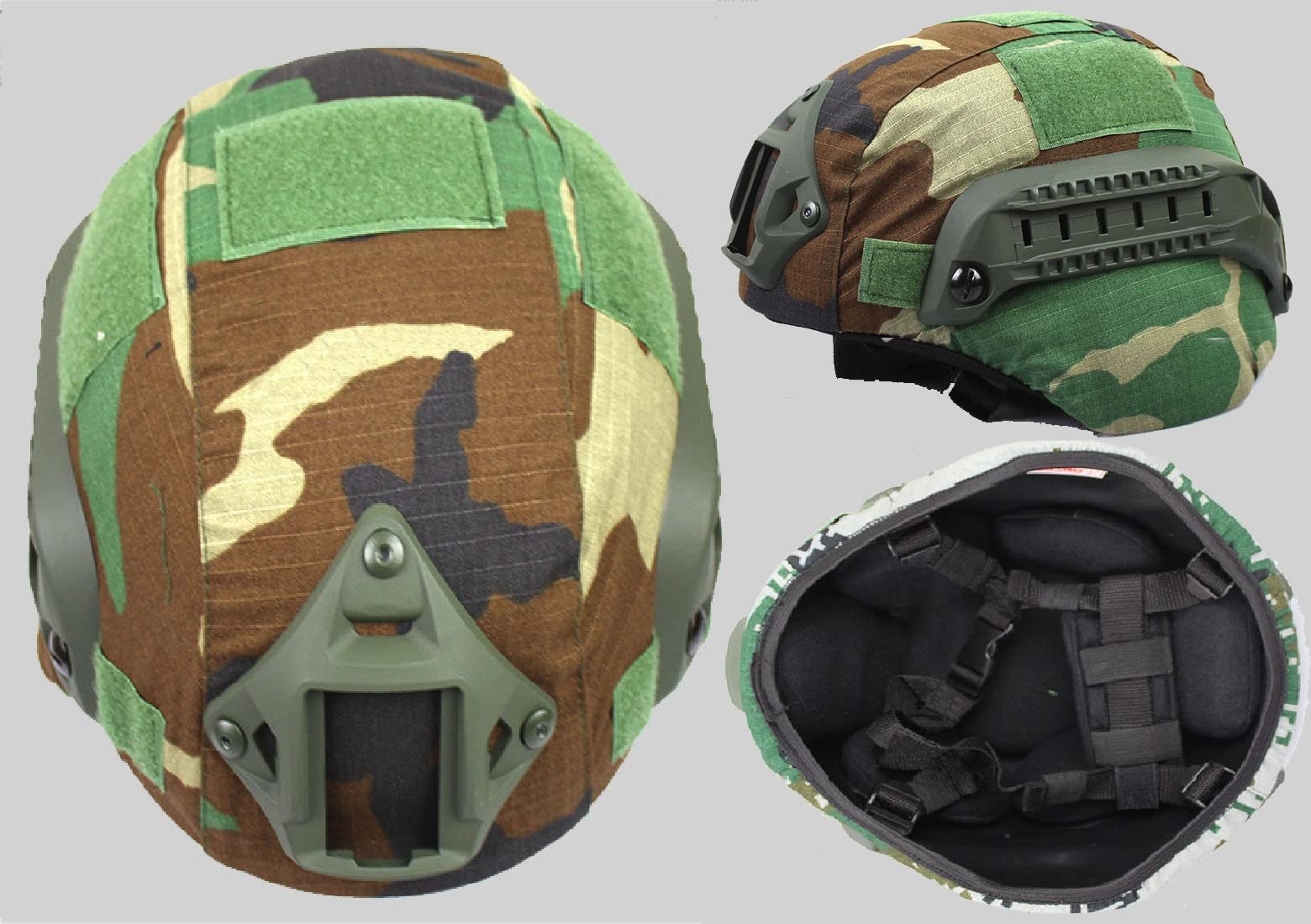 Couverture De Camouflage Pour Casque Tactique MICH 2000 - Tissu Nylon - Plusieurs Motifs Camo
