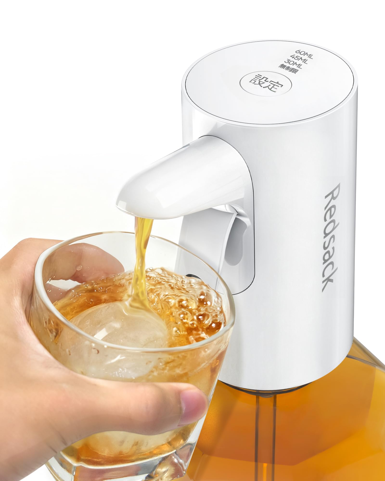 2026年おすすめギフト 電動ウイスキーポンプ ディスペンサー 30ml・45ml・60ml定量&無定量 自動停止 ウィスキー/清酒/焼酎/ハイボール用 5L・4L・2.7L対応 日本国産大容量ペットボトル用 大瓶用ポンプ チューハイ・カクテル 酎ハイを作る 宅飲み 晩酌 家庭用 業務用 バー 居酒屋 飲食店 パーティー