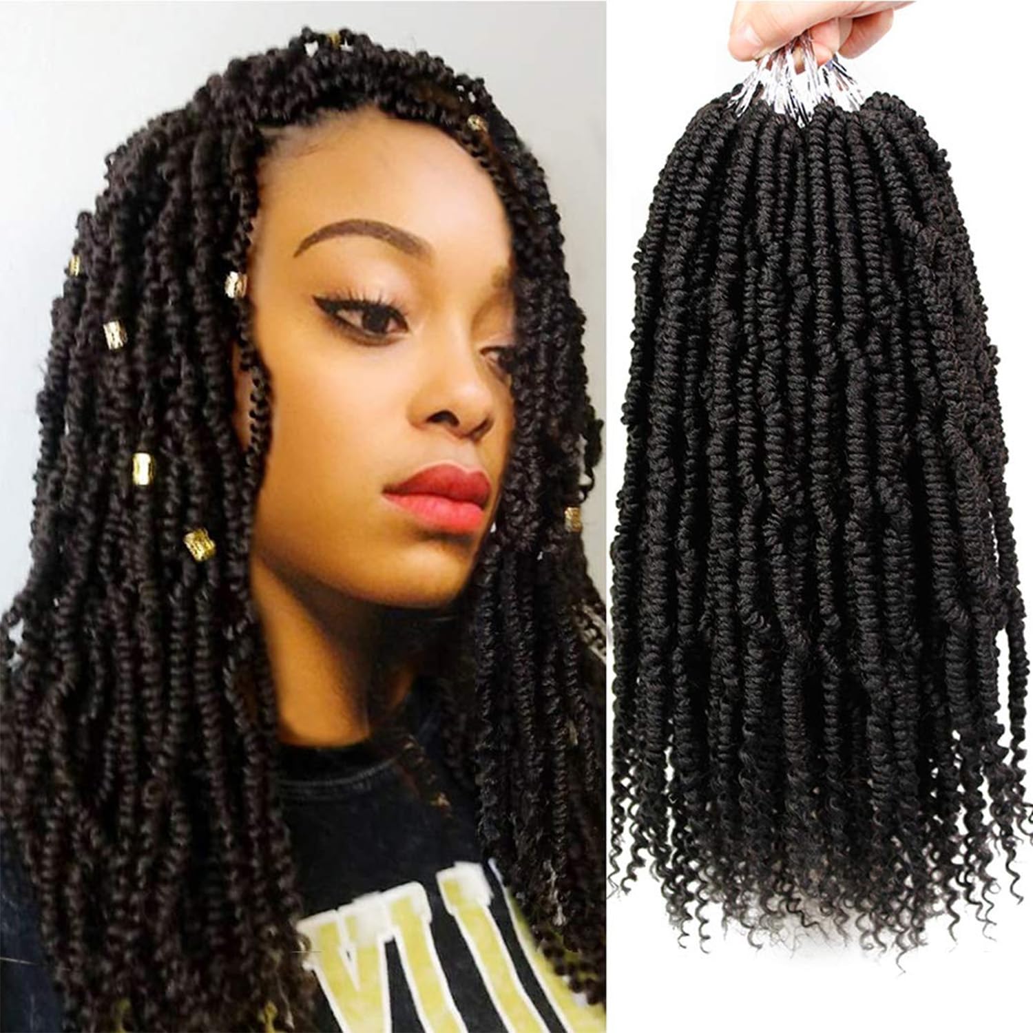 Amazon.com : Bomb Twist Crochet Hair 14 Inch 6 Packs Mini Passion