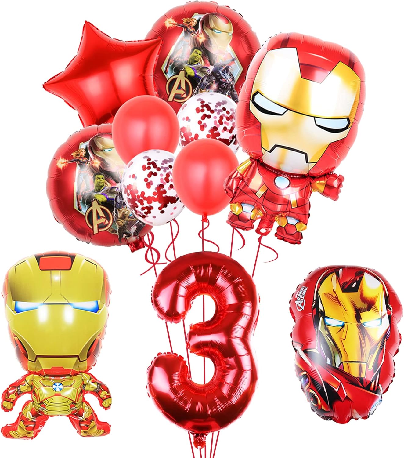 Iron Man Party Supplies, Superhero Birthday Party Balloons