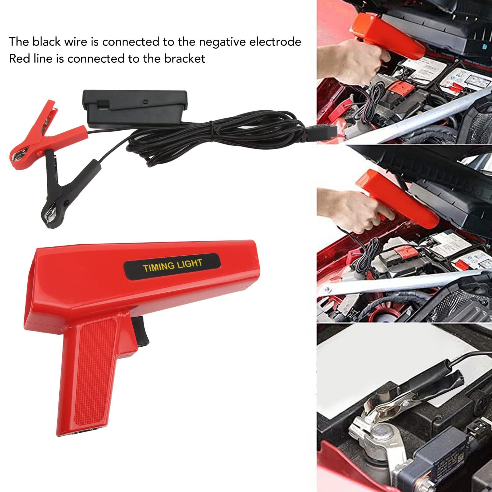 Strumento Induttivo Professionale Per Luce di Fasatura del Motore, Luce di Fasatura Motore Professionale, Lampada Stroboscopica di Accensione, Strumento di Fasatura Induttivo Per Auto, Manutenzione Mo