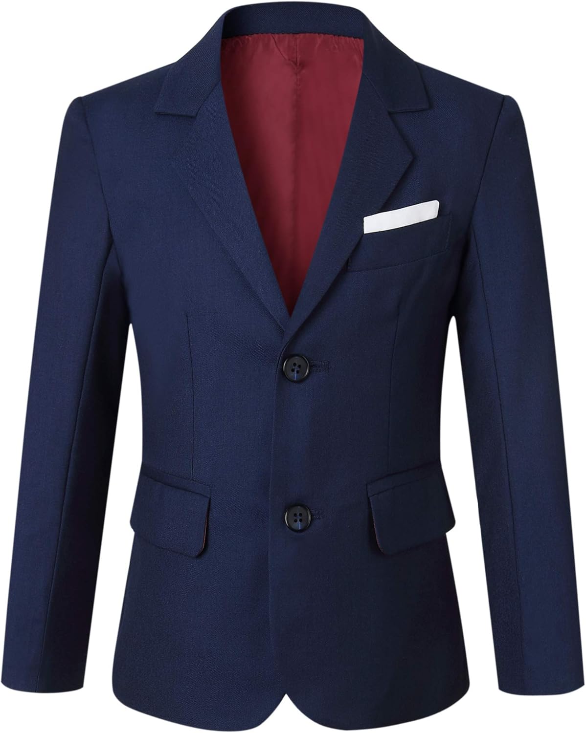 Toddler Kids Boys Suits 5 Piece Set Slim Fit,Blazer Vest Pants Shirt Tie Navy Size 8 - Image 4