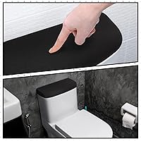 Vista 6 de Hoolerry 4 Piezas Cubierta de Tapa de Tanque de Inodoro Universal Cubierta Trasera de Tanque de Inodoro Suave y Absorbente de Repuesto con Parte