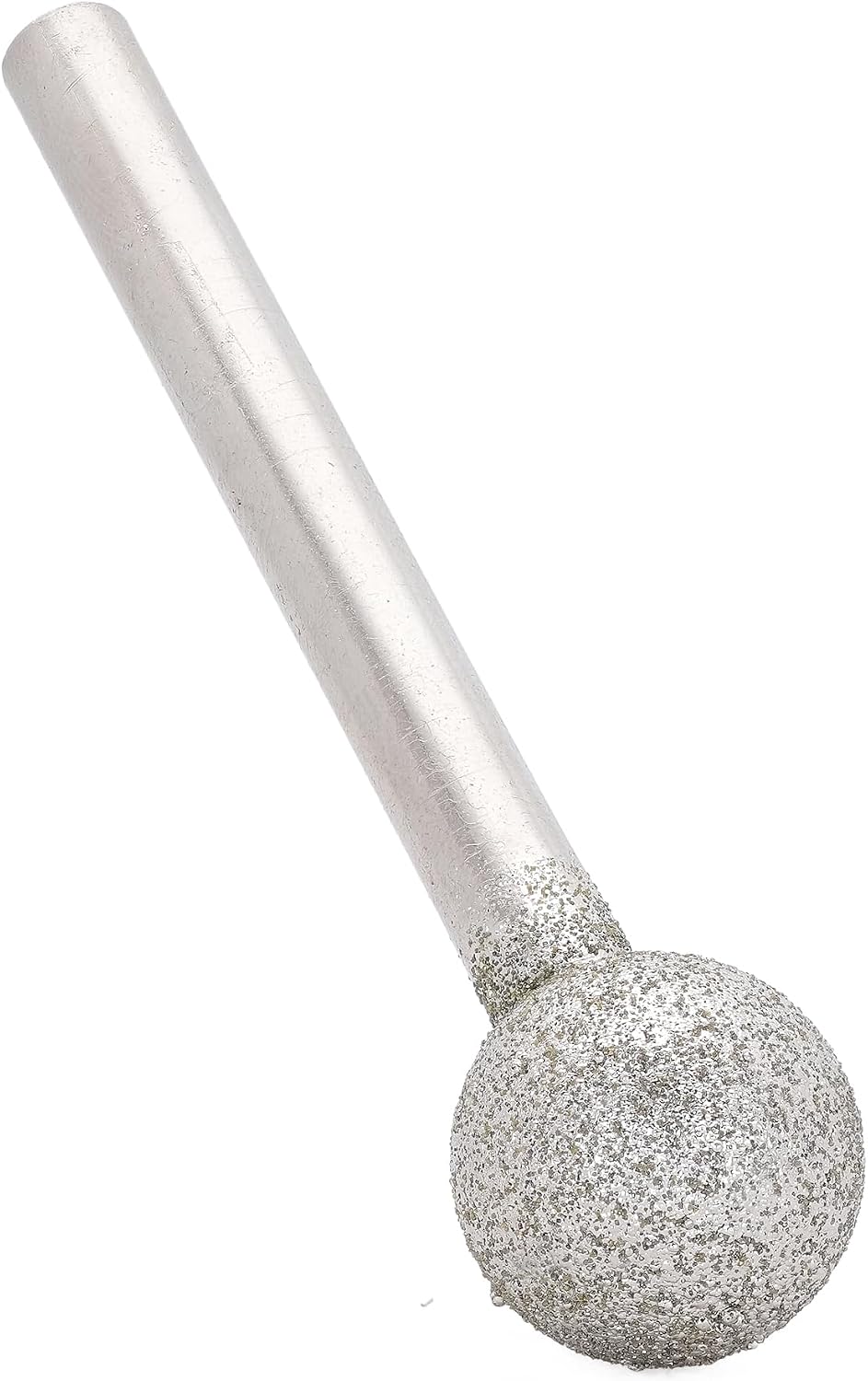 JINGLING 16mm 5/8 inch Spherical Head Diamond Grinding Bits Round Ball Bit Sphere Rotary Burr Grit 80 Stone Carving Tools 1/4" Shaft Attachment for Bosch, DeWalt, Makita
