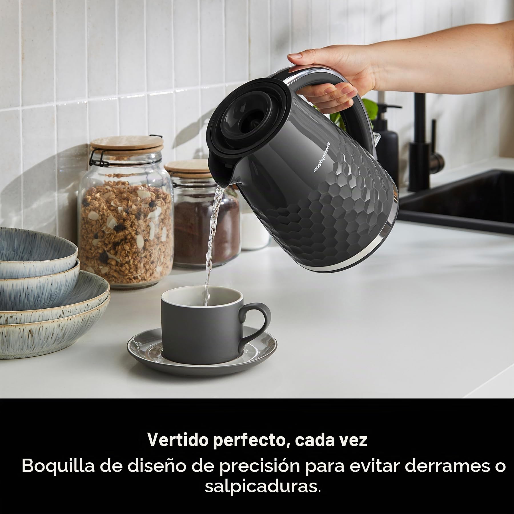 Morphy Richards 108271 Hive Hervidor Negro