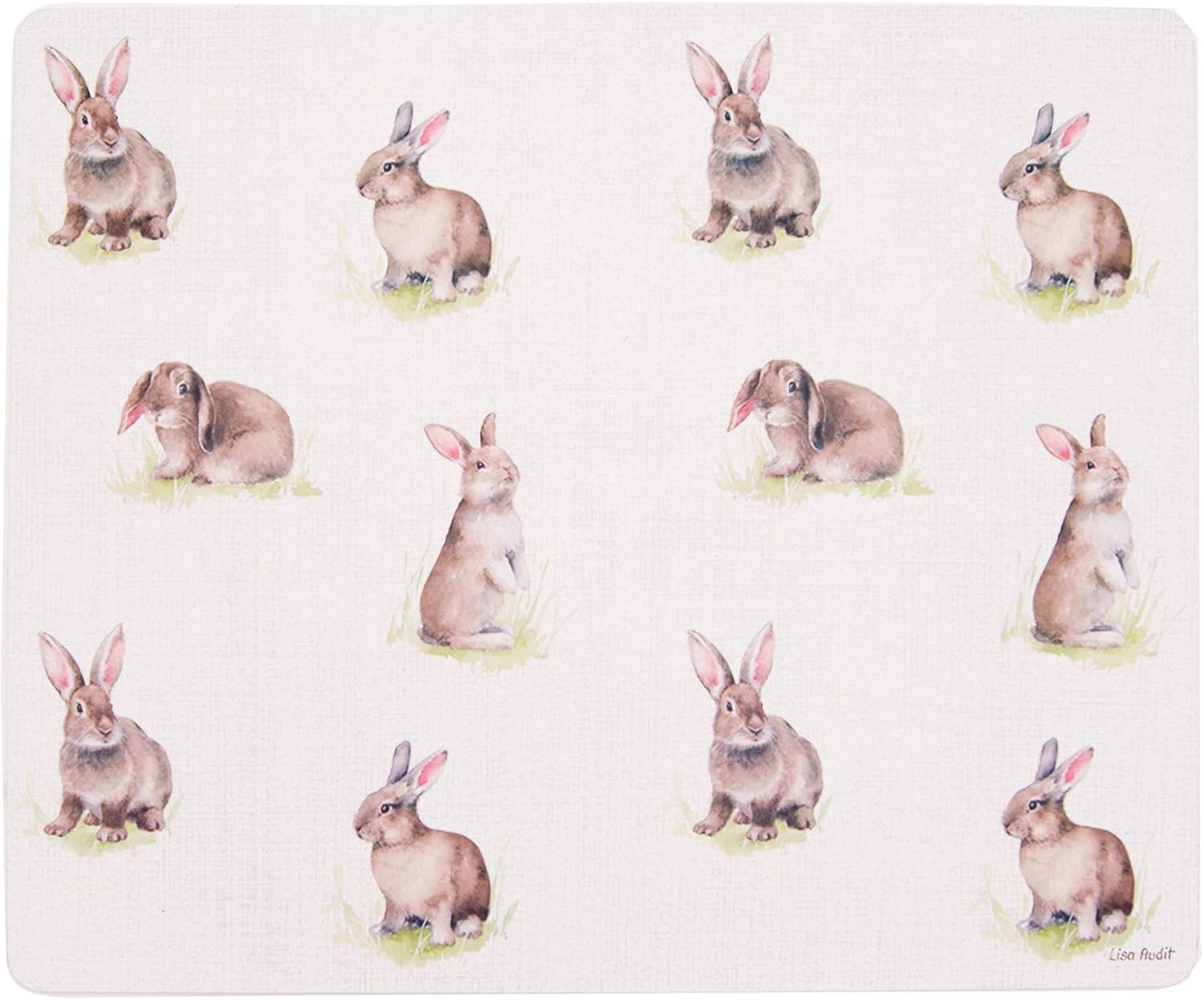 C&F Home Spring Bunny 12.75'' x 16'' Bunny Hardboard Single Placemat Wood