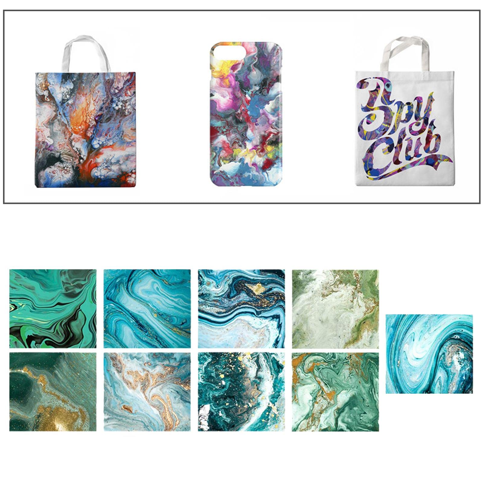 3 zestawy papieru transferowego sublimacji, rolka winylowa, rolka do prasy B, styl B, 9 sztuk