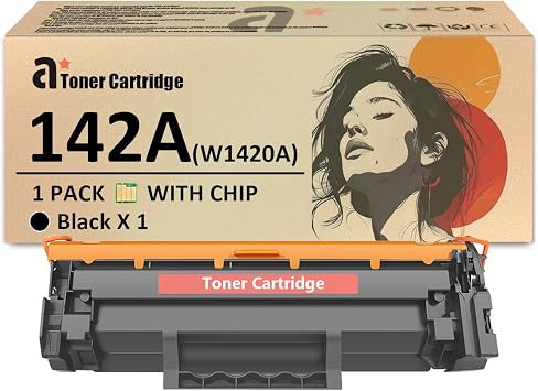 142A Toner Cartridge Replacement for HP 142A W1420A Toner Cartridges Compatible for HP LaserJet M110 M110w M110we MFP M139 M139we M140 M140w M140we Printers 1 Black