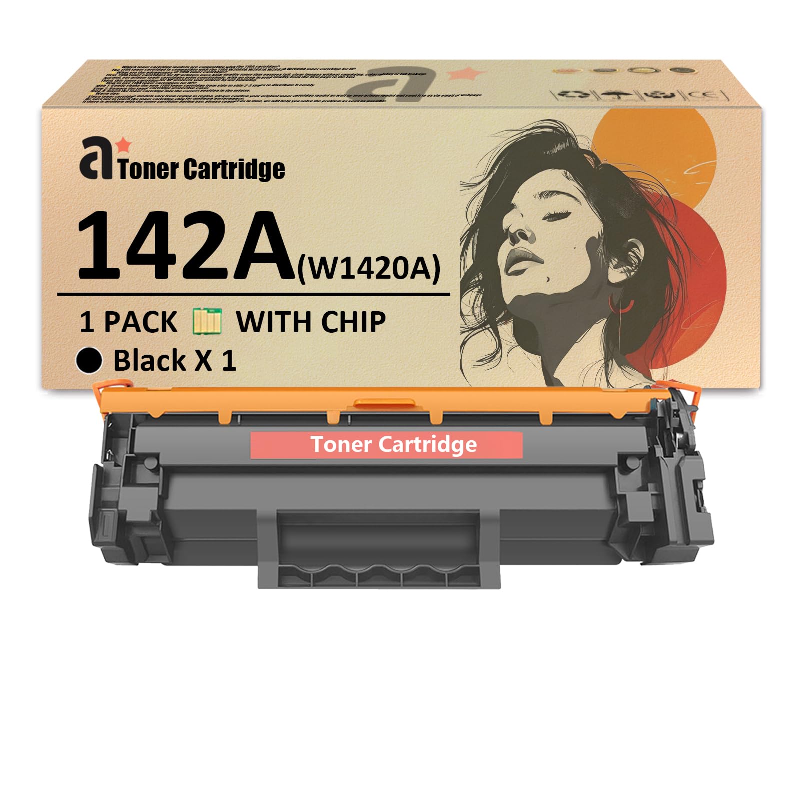 Cartouche De Toner Compatible 142A / W1420A Avec Puce - Pour HP M110, M139, M140 (sauf Modèles 'e' HP+) - Capacité Standard 1000 Pages