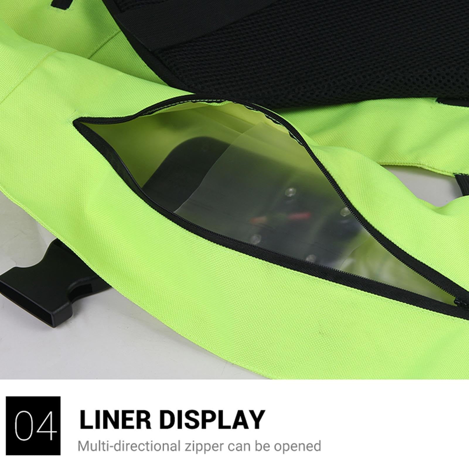Chaleco de bolsa de aire para motocicleta, chaleco protector ligero con tira reflectante, chaqueta de equitación inflable profesional