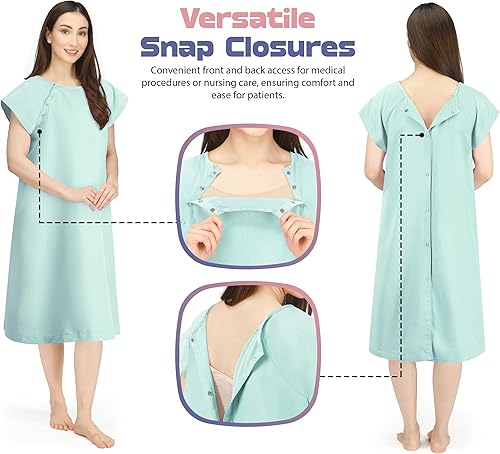 Miniatura 110 de NY Threads Women's Hospital Gown Soft and Stylish Patient Gown