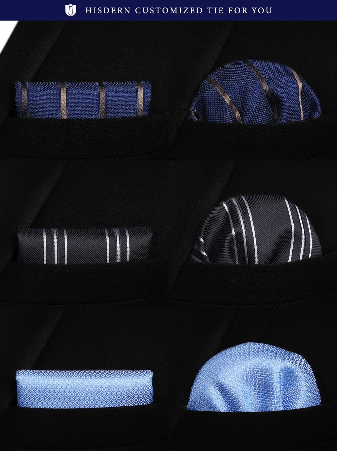 [HISDERN] T3-01 ネクタイ メンズ 3本 セット 幅8.5cm ブランド品 ギフトボックス付き ビジネス用 おしゃれ 就活 結婚式 父の日 プレゼント 20セット選択