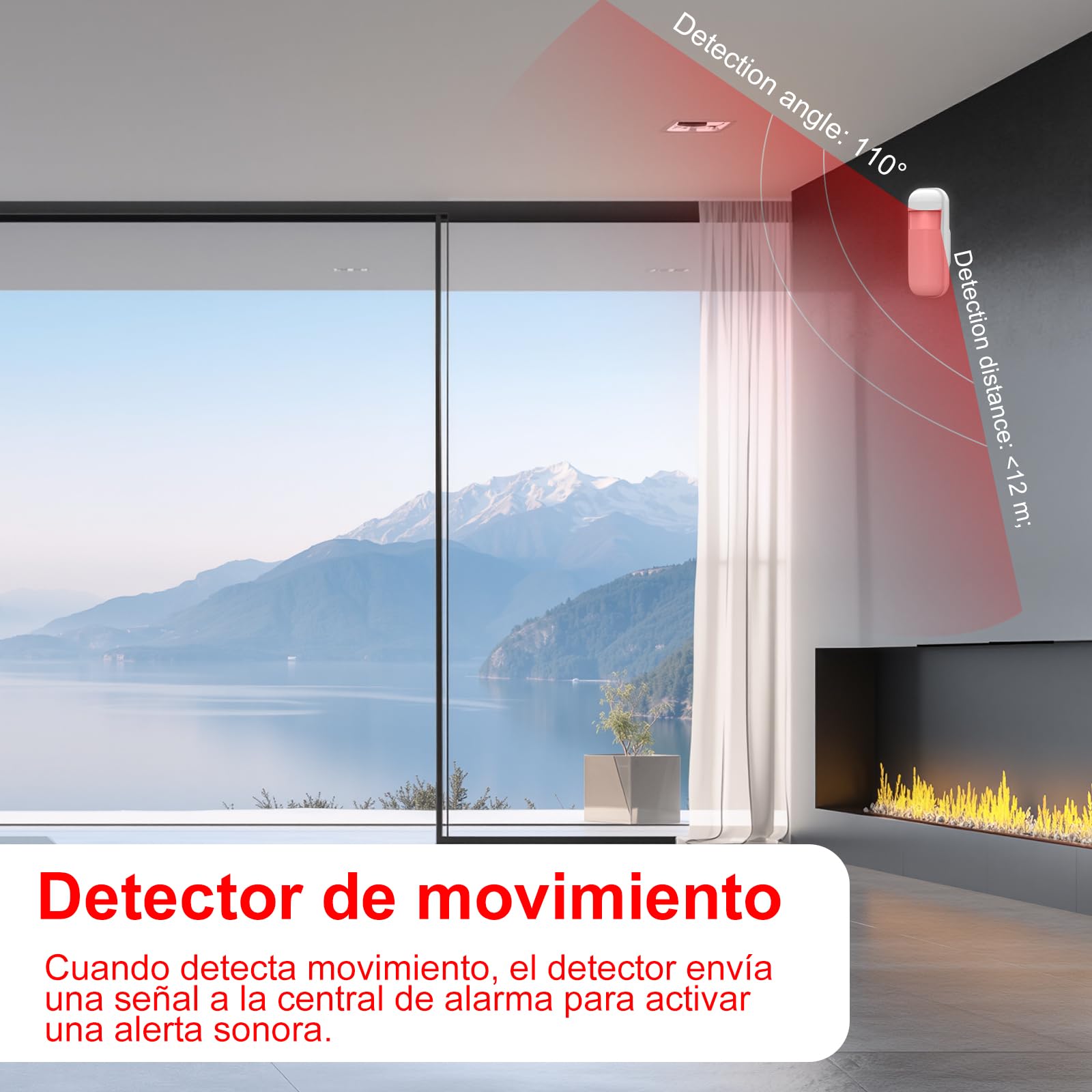 Sistema de Alarma para casa WiFi 4G sin cuotas, Kit Alarma casa inalámbrico 24 Piezas con Pantalla táctil 4,3", Sirena 120 dB, detectores de Movimiento y sensores Puerta/Ventana (Kit de 24)