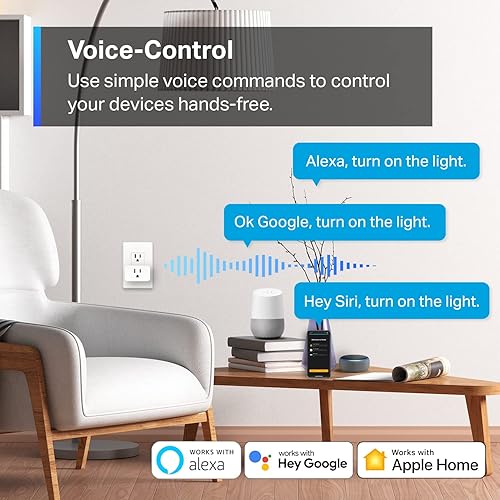 Miniatura 4 de TP-Link Tapo Apple HomeKit Smart Plug Mini, diseño compacto, 15 A1800 W máximo, súper fácil configuración, funciona con Siri, Alexa y Google Home,