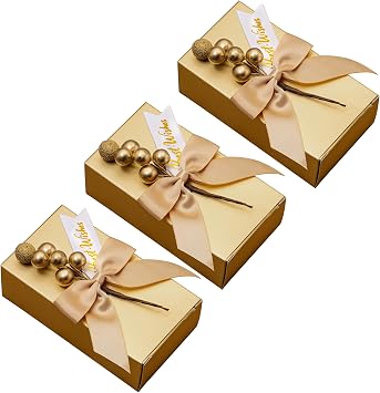 Rodvanvo Gift Box Champagne Gold Small Square 20PCS