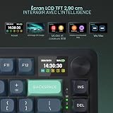 Redragon K724 Pro Clavier sans Fil Gasket Ecran 81 Touches - 5