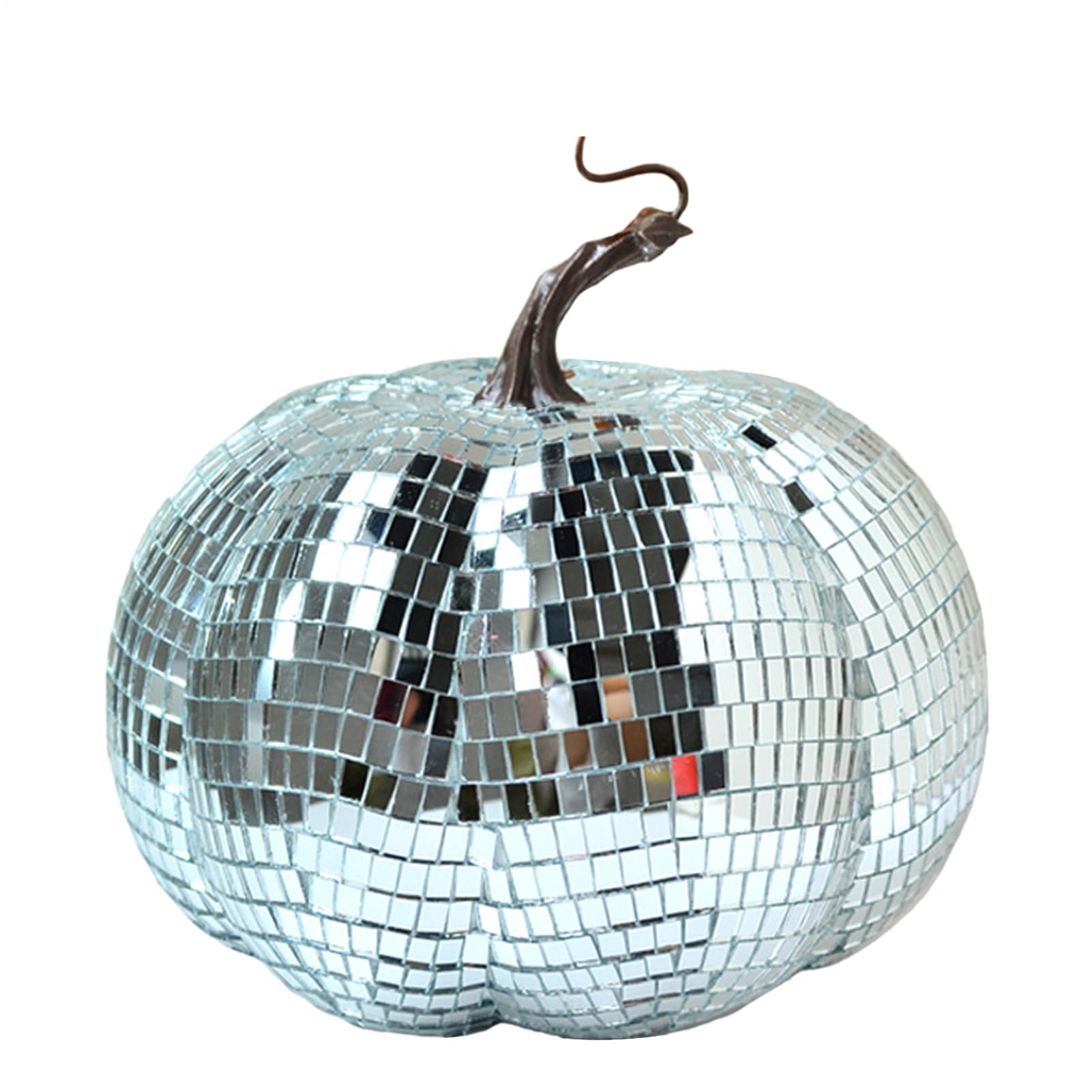 Citrouilles d'automne à suspendre style disco pour une décoration de fête d'Halloween scintillante