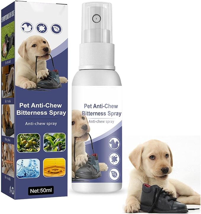 50ml No Chew Spray for Dogs, Dog Bitter Spray for Chewing Anti Chew Spray Dog Spray, Alcohol
