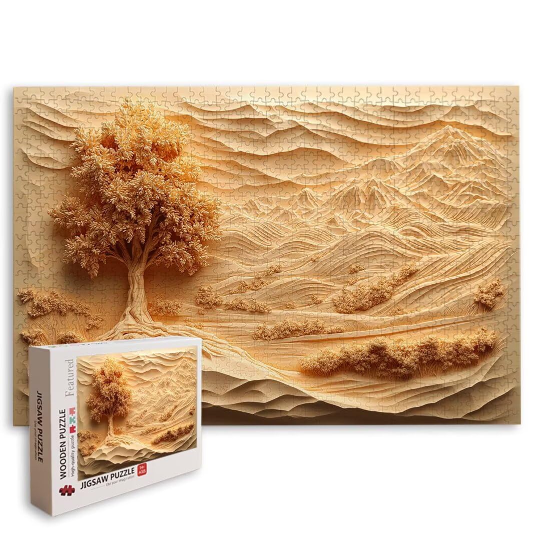 Puzzle Árbol, Puzzle 1000 Piezas, Rompecabezas, Regalo Mujer, Decor -8566