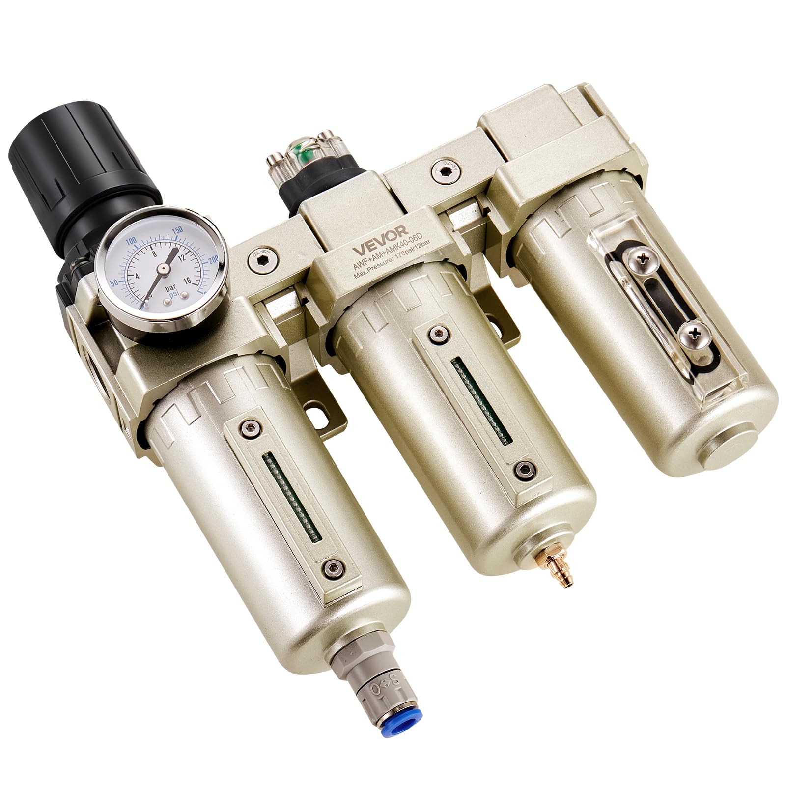 VEVOR Air Compressor Filter Regulator - Dry & Clean Air -8 VEVOR Air Compressor Filter Regulator - Dry & Clean Air -8