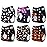 ALVABABY Baby Cloth Diaper 6 Pack with 12 Inserts One Size Cloth Diaper Covers Adjustable Washable Reusable for Baby Girls and Boys