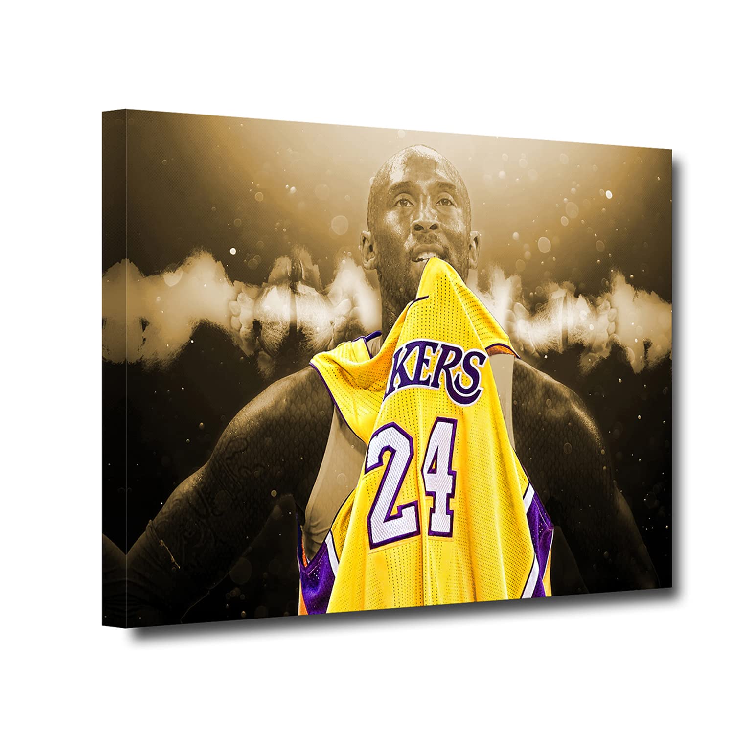 Kobe Bryant Canvas Wall Art - Kobe Poster Basketball Player Sports Wall Decor Poster Inspirational Mamba Mentality Motivational Home Decor For Boy’s Living Room Bedroom