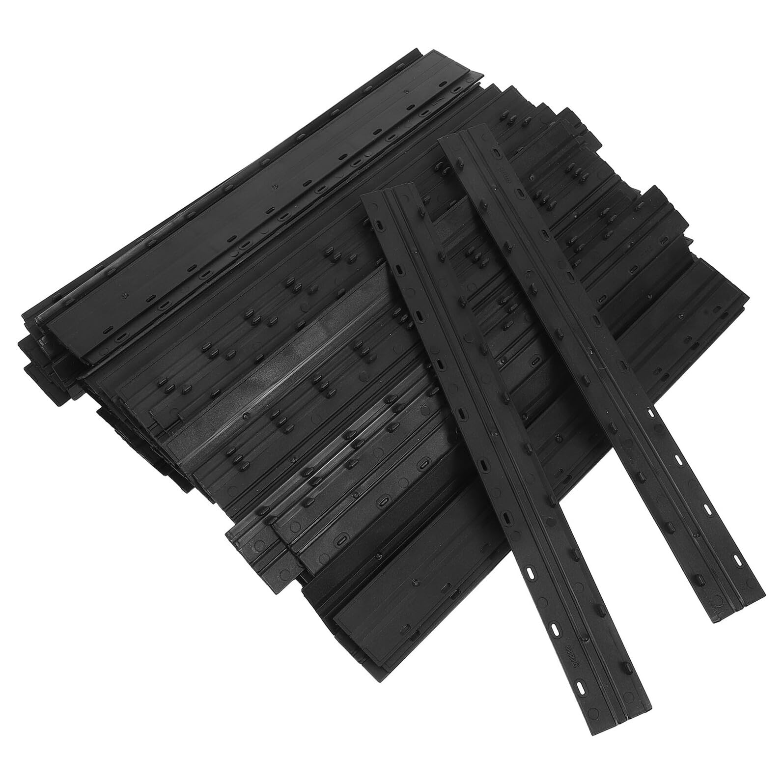 SHINEOFI Barres de Reliure pour Documents 100 Pièces Plastique Noir