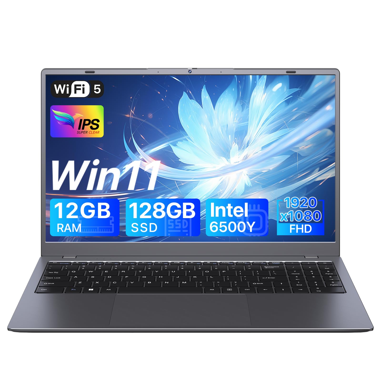 SHBIV 15.6 inch Laptop Computer, Laptop with 12GB RAM 128GB SSD Pentium Gold Processor (U…