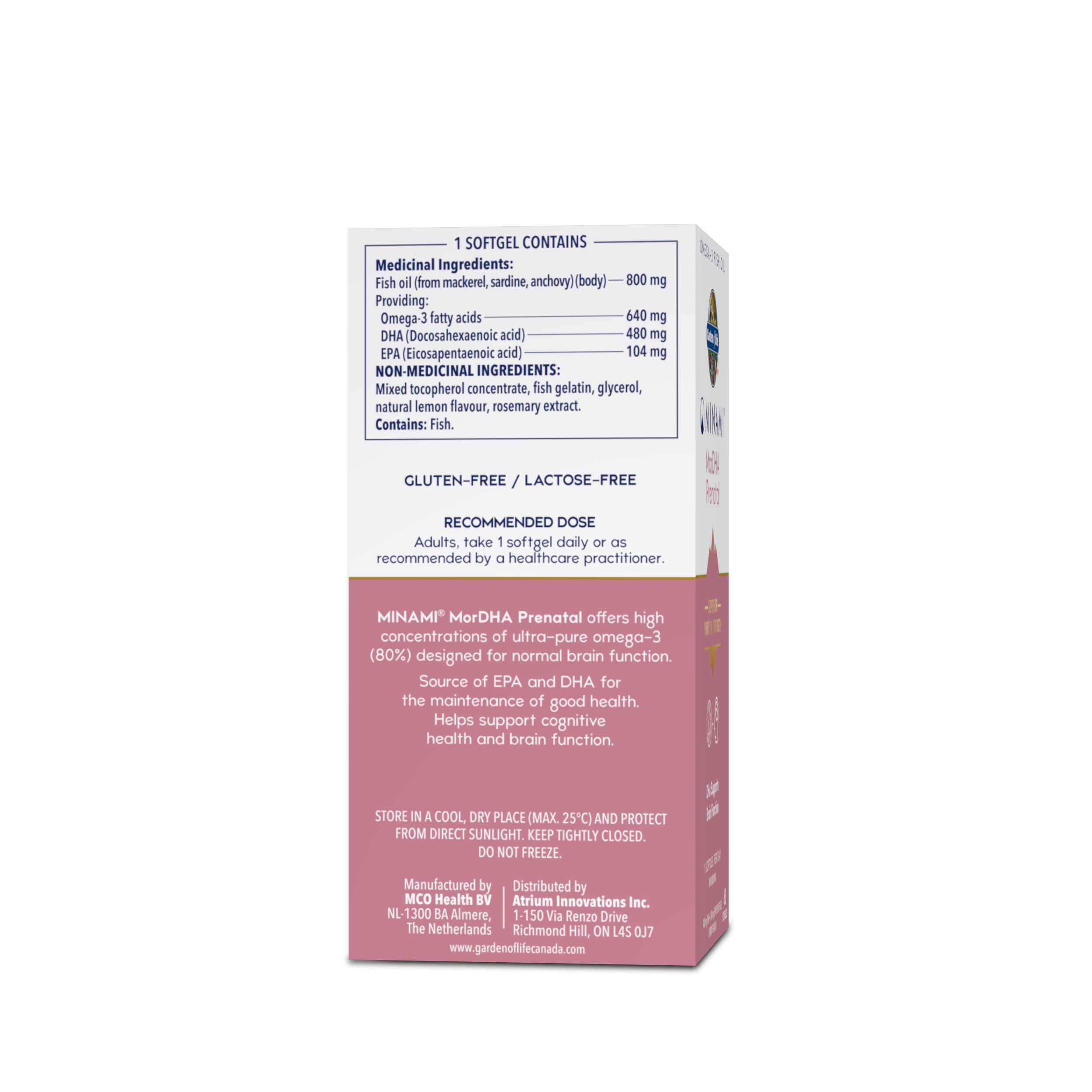 Minami Nutrition MorDHA® Prenatal 60 softgels