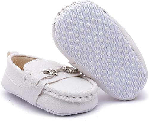 Miniatura 4 de Zapatos Oxford de Greceen para bebés, niños y niñas de cuero PU, mocasines, zapatos de vestir, adecuados para gatear, vestido de novia, fiestas de