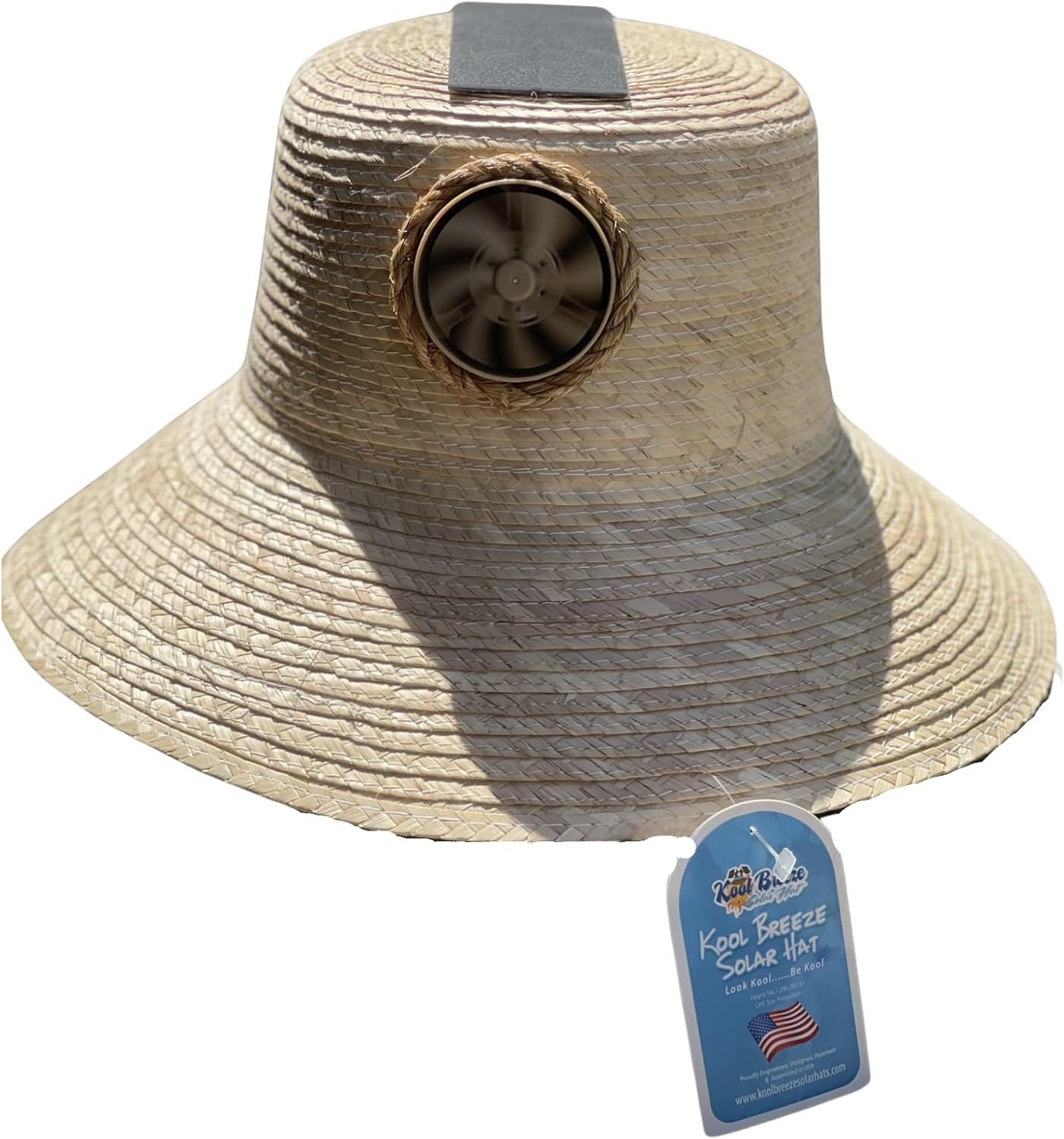 Plain Hadi Solar Hat - Sun Hat with Fan Ivory