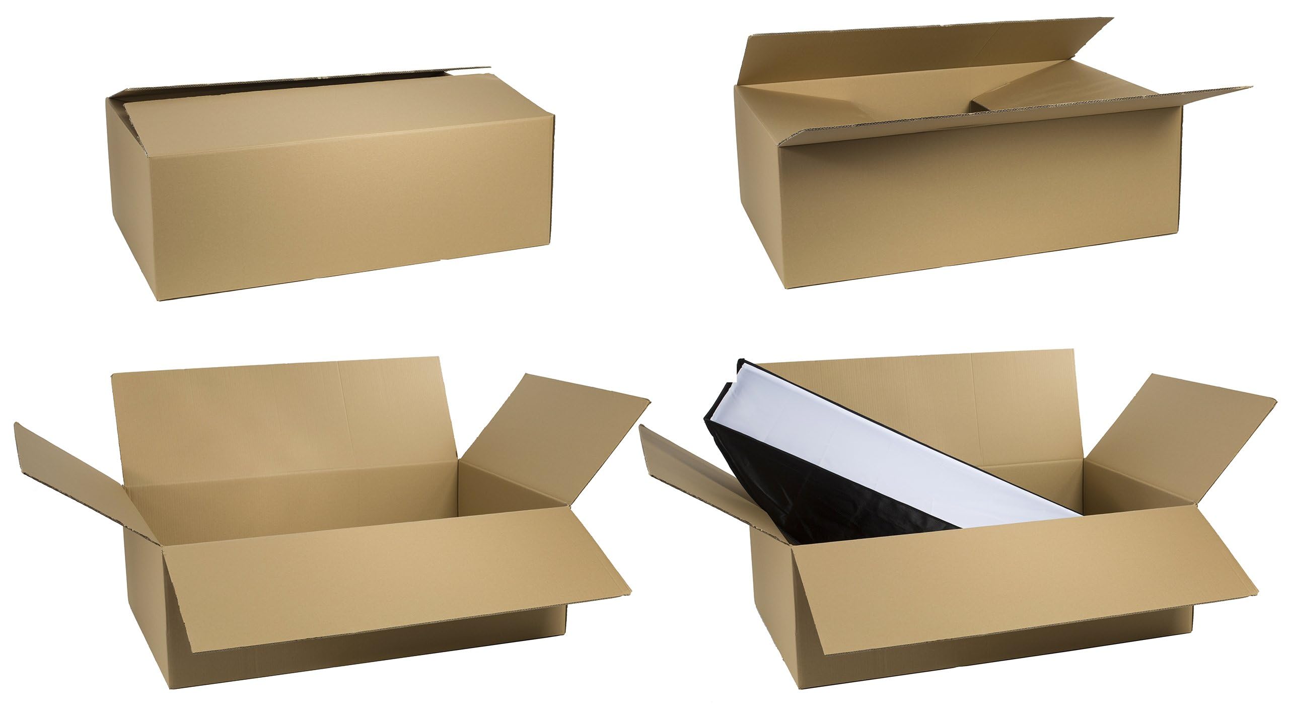 50 Stück Faltkarton 600x300x150 mm Innenmaß Versandkarton E-commerce Karton 1-Wellig 400G Braun Kartonage Verpackung Postkarton Versandschachtel Paket Päckchen
