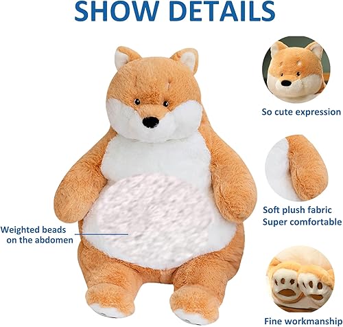 Miniatura 9 de ronivia Husky - Animales de peluche con peso, 21.5 pulgadas, 5.2 libras, juguete de peluche de perro Husky con peso grande, regalo para niños y niñas