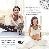 Vista 54 de Ozaiic - Calcetines de yoga para mujer con correas y agarres antideslizantes, ideales para pilates, Pure Barre, ballet, danza y entrenamiento