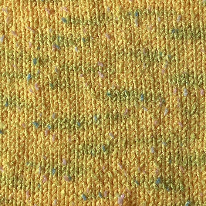 Image of Tweed Twinkles Soft Baby Yarn for Crocheting, 4-Pack (696Yds / 400G), Free Patterns - Acrylic Baby Blanket Knitting Yarn with Flecks - Size 3 DK Light Worsted Weight - Daffodil Yellow