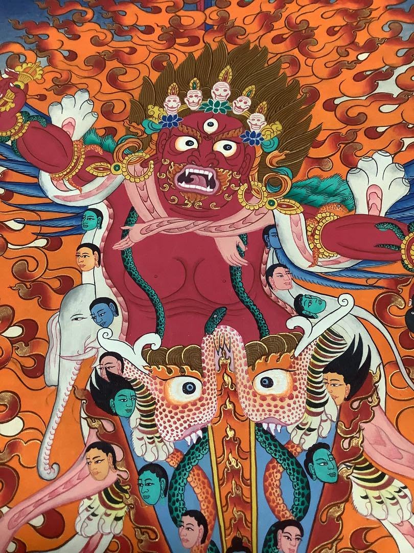 チベット密教 新品 1点物 》 手描き 曼荼羅 仏陀 六道輪廻 仏教 チベット密教 新品 1点物 》 手描き 曼荼羅 仏陀 六道輪廻 仏教