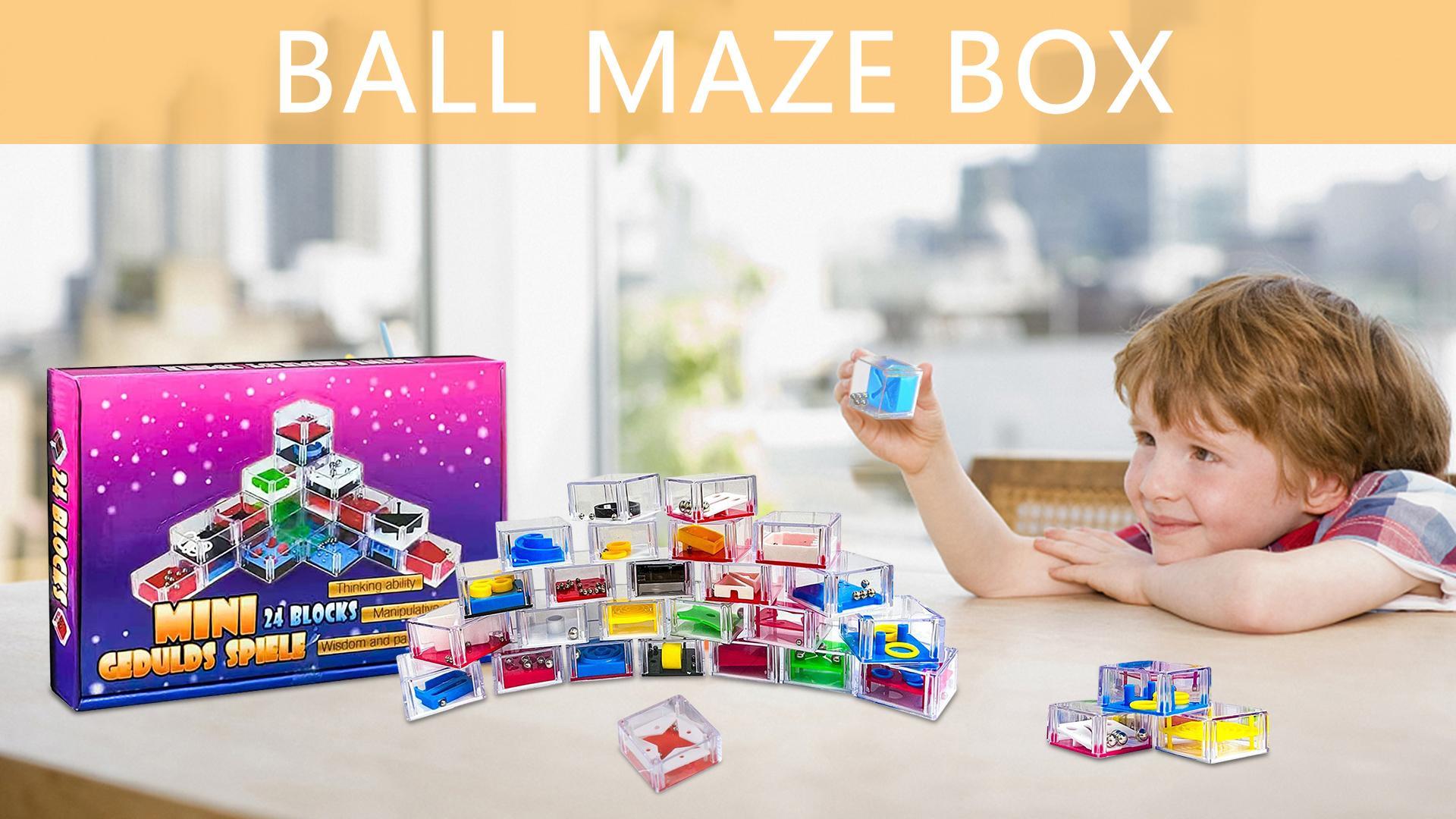 24 Stück Mini Geduldspiele Für Kinder | Knobelspiele & Denkspiele In Bunter Box | Für Konzentration & Motorik | Geschenkidee
