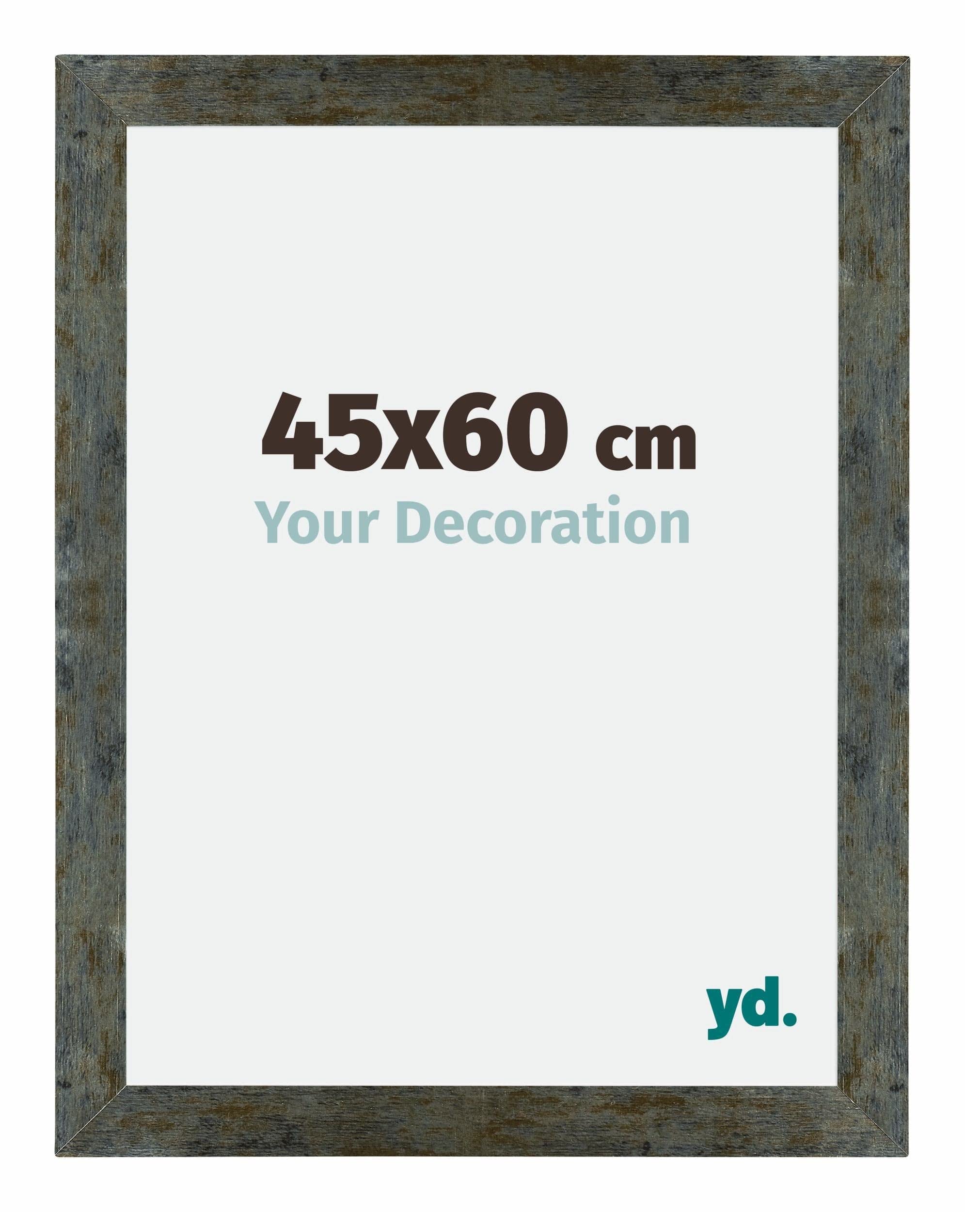 Your Decoration - Puzzle frame 45x60 - Blue Gold Melange - Puzzle frame 500-1000 Pieces - MDF Photoframe - Mura