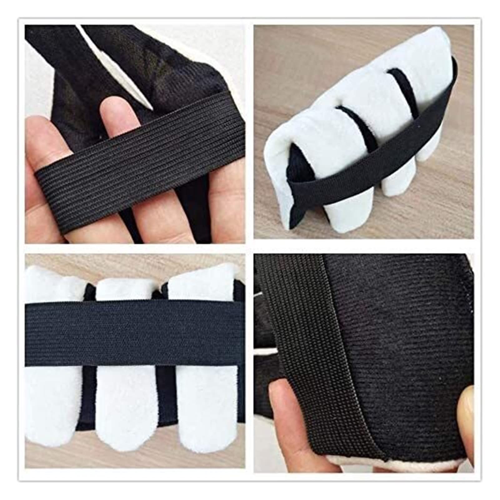 Corrector de juanetes Protector separador de dedos Separador de dedos Cono de rehabilitación de dedos con separador de dedos, dedos separados de algodón, ayuda para manos y dedos para contracturas y