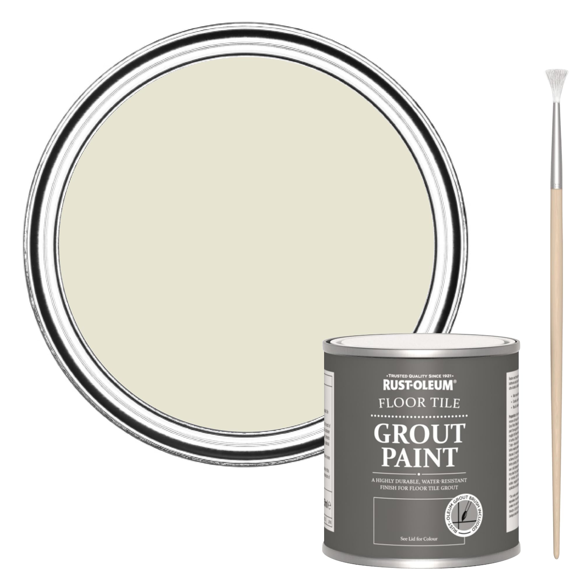 Rust-Oleum Ultra-Durable Beige Floor Tile Grout Paint - Oyster 250ml