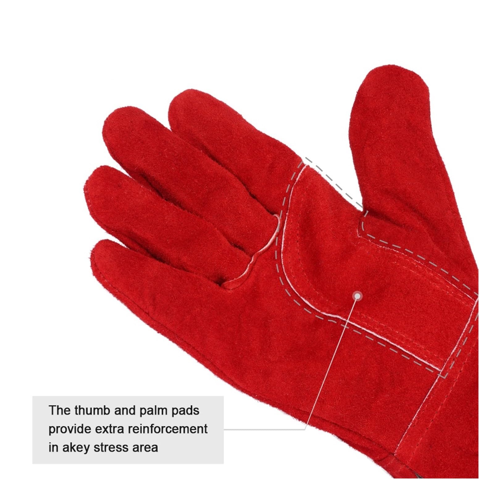 27cm Welding Glove Multifunctional Welding Work Gloves Protective Gloves for Welders Against Scalding