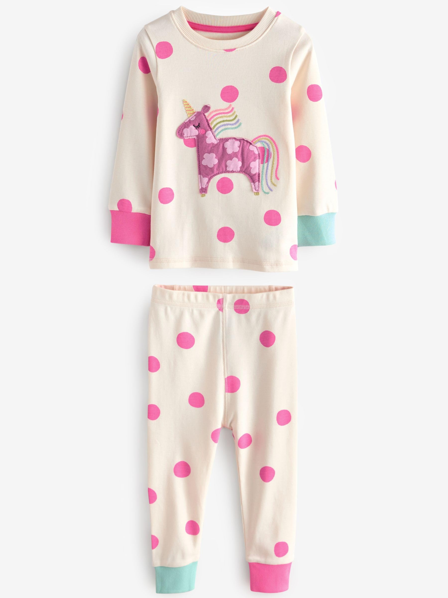 NEXT Fille Pyjama Douillet à Manches Longues, Lot de 3