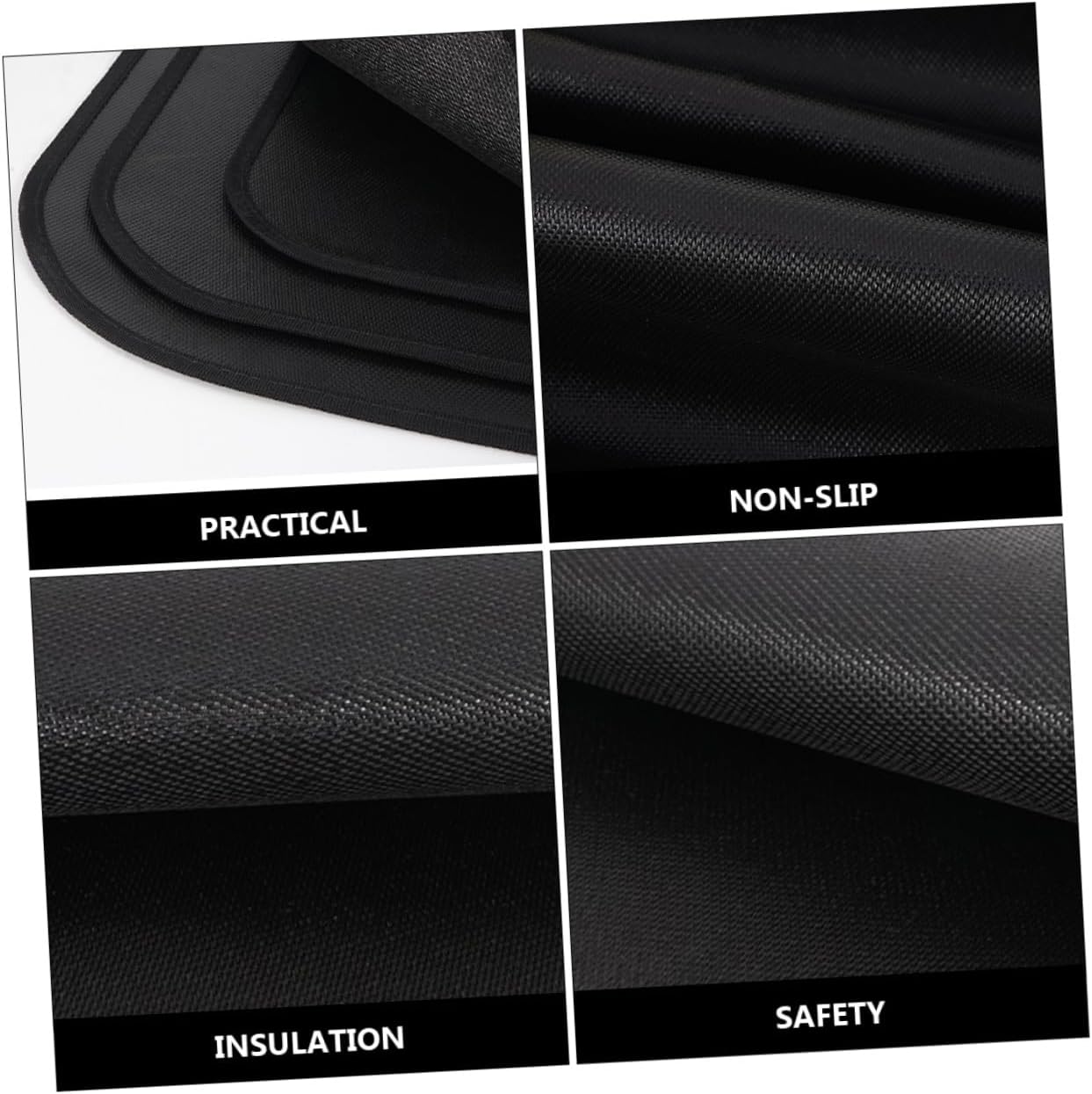 Fireproof Heat-Resistant Camping Mat for Barbecue and Outdoor Activities Foldable Lightweight Fire Retardant Blanket with High Temperature Resistance Protective Under Grill Pad for