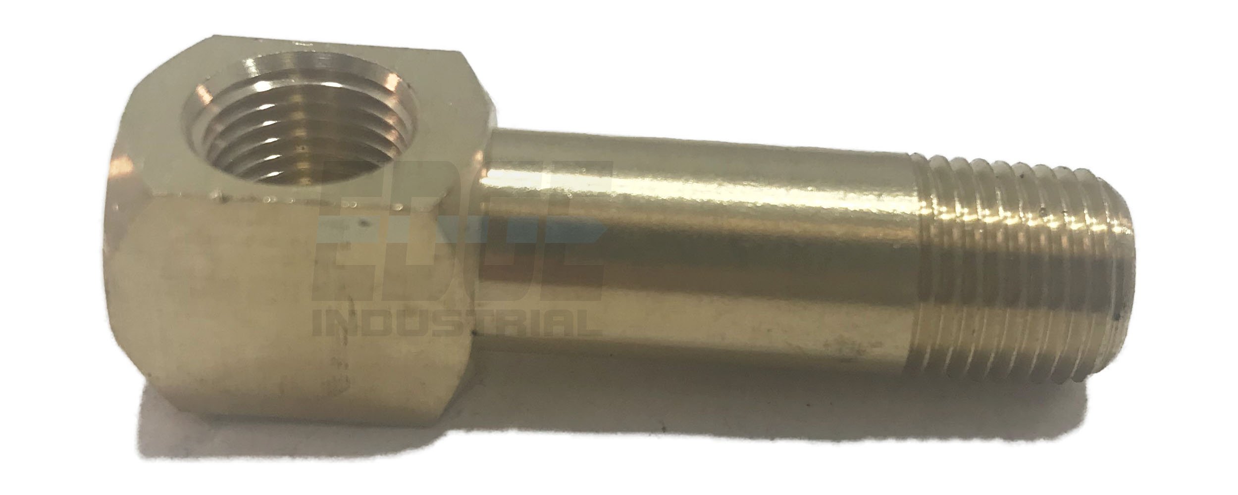 EDGE INDUSTRIAL Brass 1/8" Long Street Elbow, 1-7/16" Long, D.O.T. Approved (Qty 01)