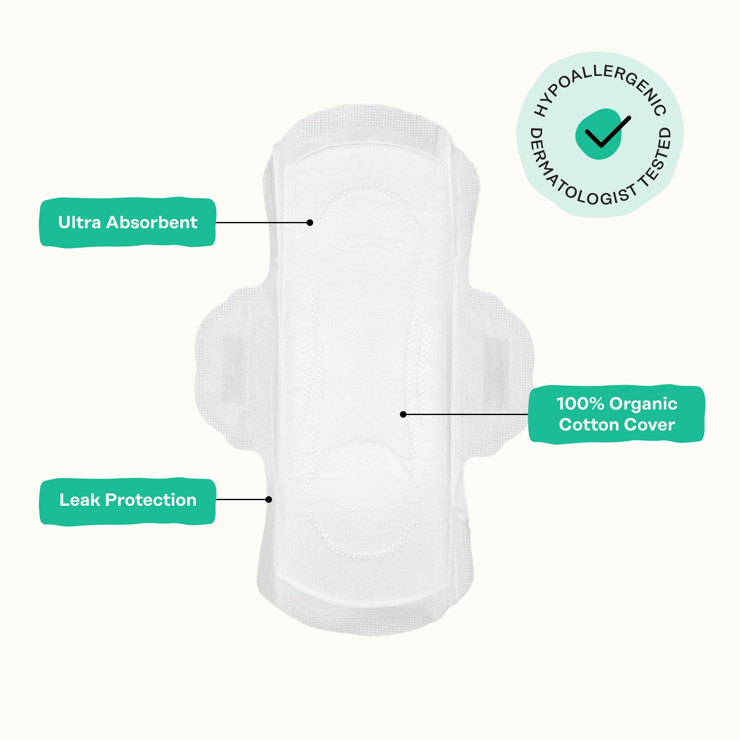 The Honey Pot Company - Herbal Panty Liners for Women - Organic Incontinence w/Wings - Infused w/Essential Oils for Cooling Effect - Postpartum Essentials - Feminine Care - 20ct