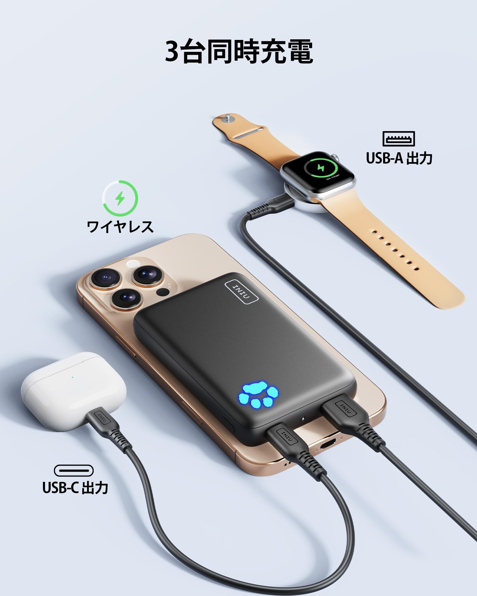 INIU 30W Magnetico Power Bank, Qi2 Certificato 10000mAh Fast Charging Powerbank, Sottile Caricabatterie Portatile per iPhone 16/15/14/13/12, Essenziale per il Viaggio Adatto a Uomini e Donne, Verde